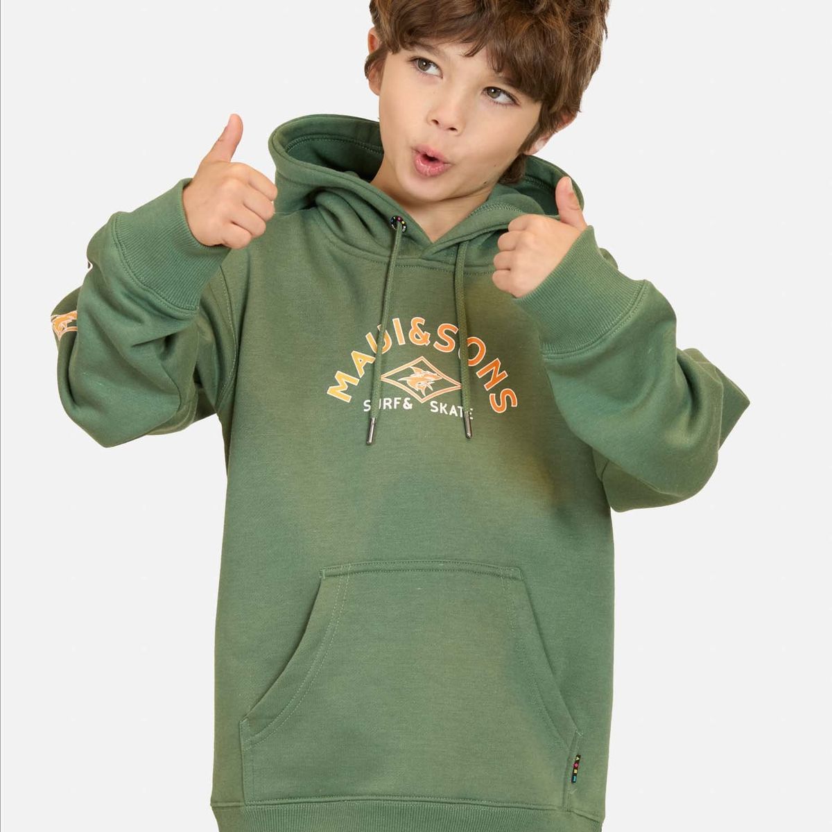 MAUI AND SONS - Poleron Canguro Gema Verde Infantil Maui And Sons - Verde