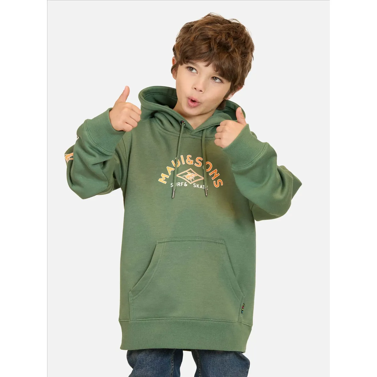 MAUI AND SONS - Poleron Canguro Gema Verde Infantil Maui And Sons - Verde