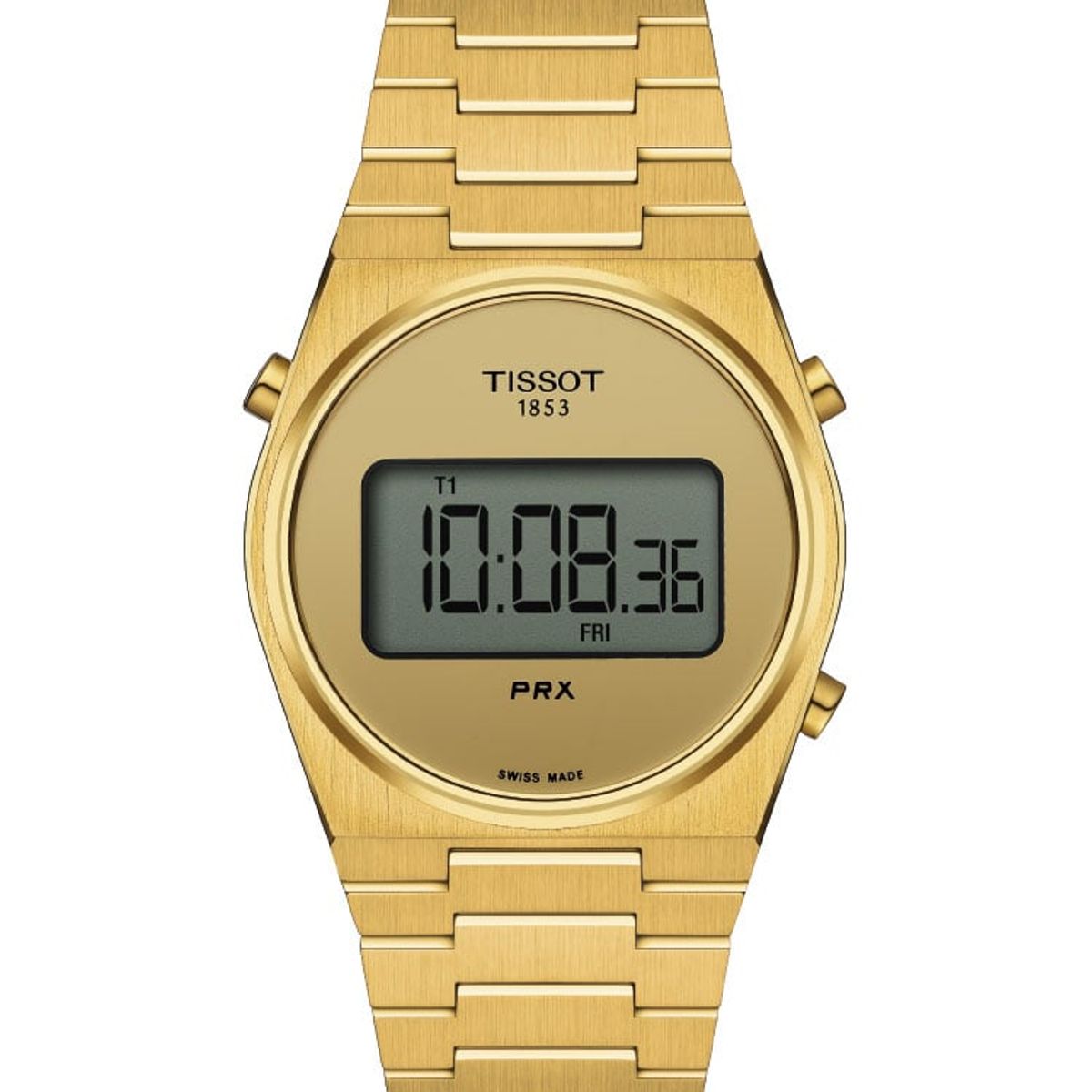 TISSOT - Reloj Tissot PRX Digital 35mm Dorado