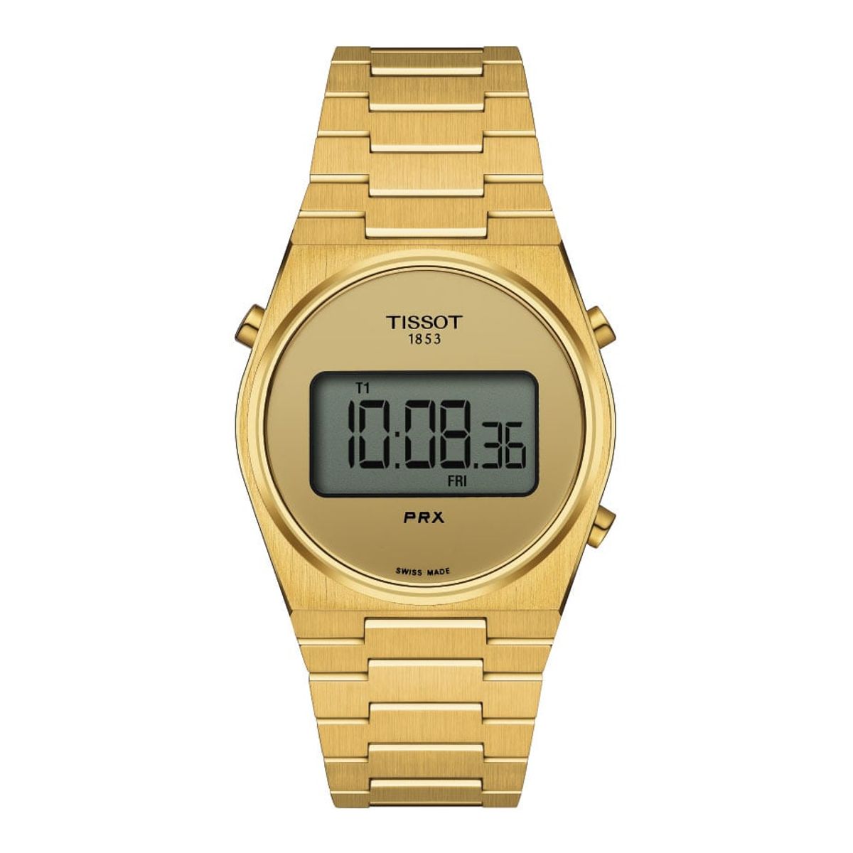 TISSOT - Reloj Tissot PRX Digital 35mm Dorado