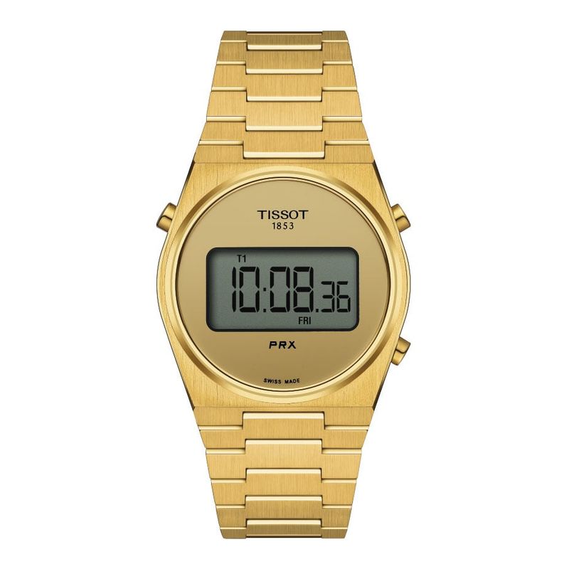 TISSOT - Reloj Tissot PRX Digital 35mm Dorado