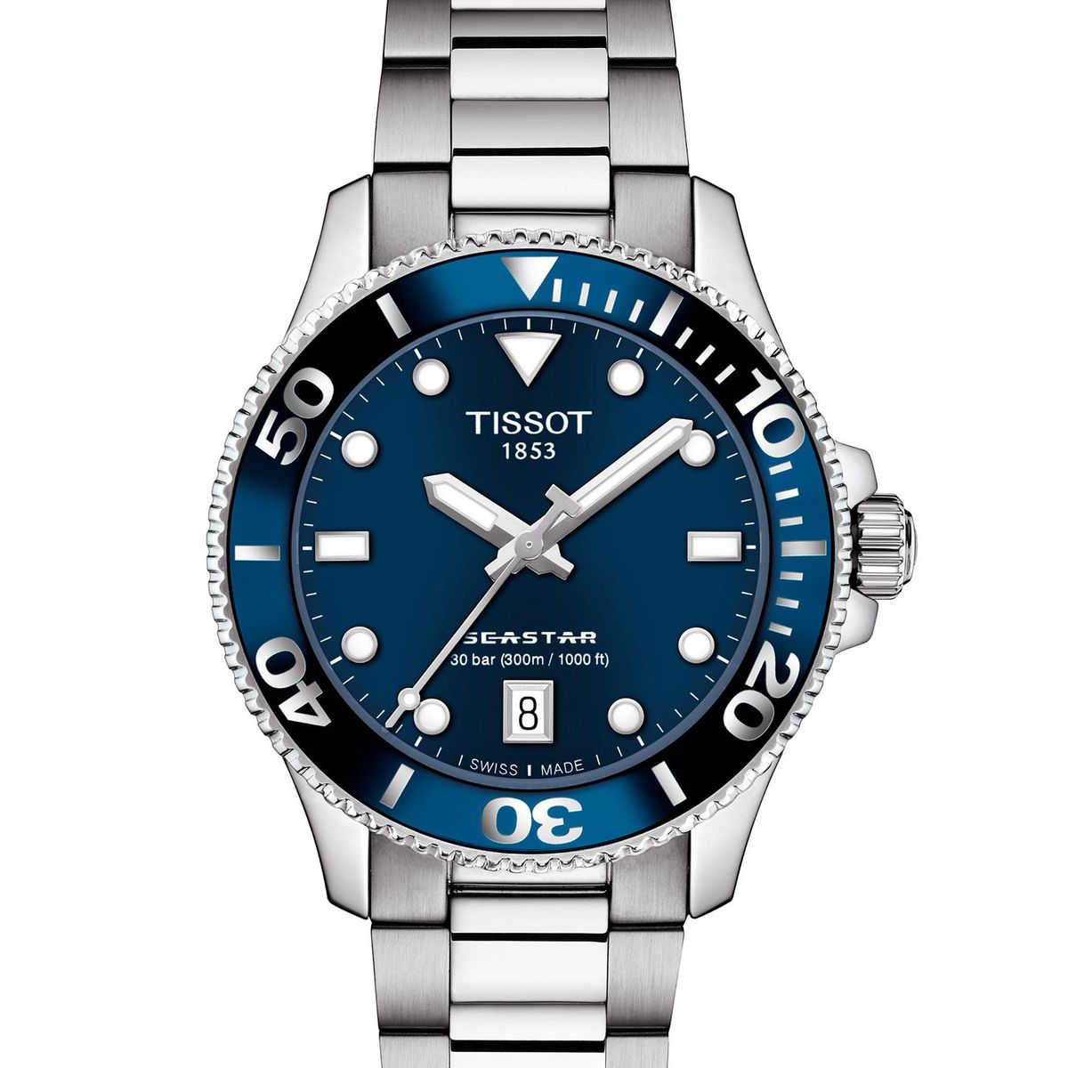 TISSOT - Reloj Tissot Seastar 1000 Acero Azul