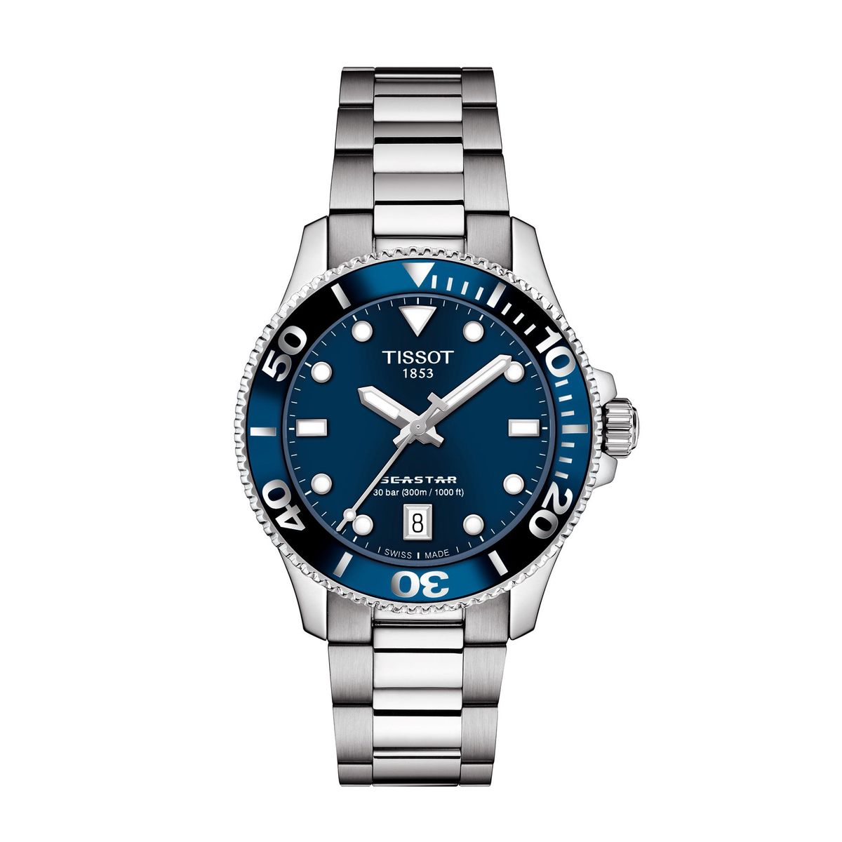 TISSOT - Reloj Tissot Seastar 1000 Acero Azul