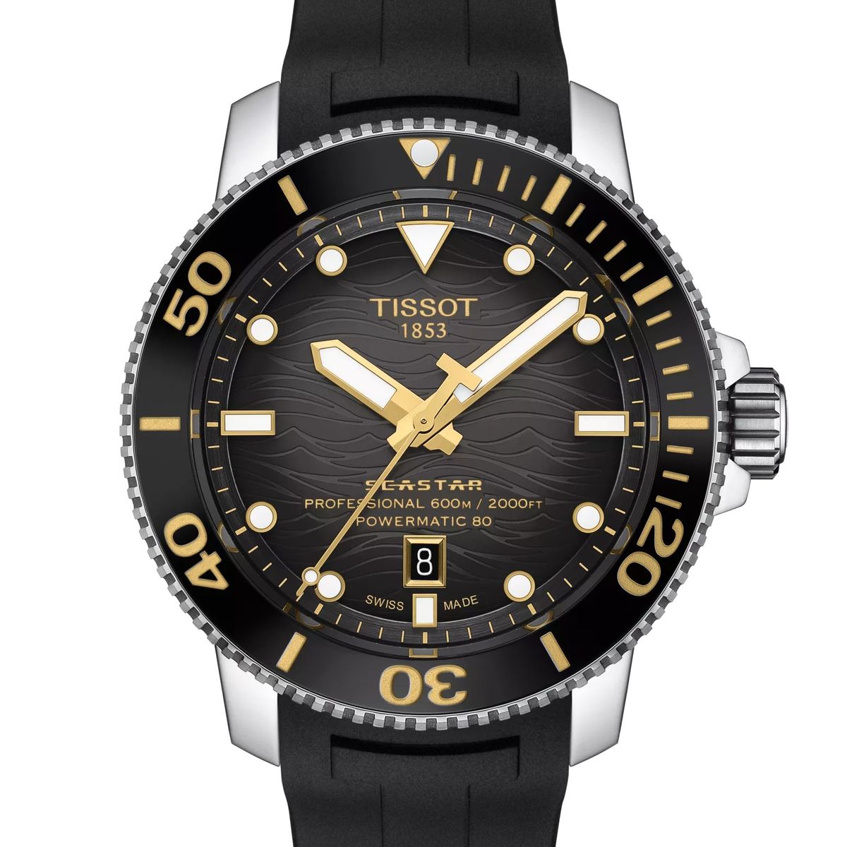 TISSOT - Reloj Tissot Seastar 2000 Professional Resina Dorado
