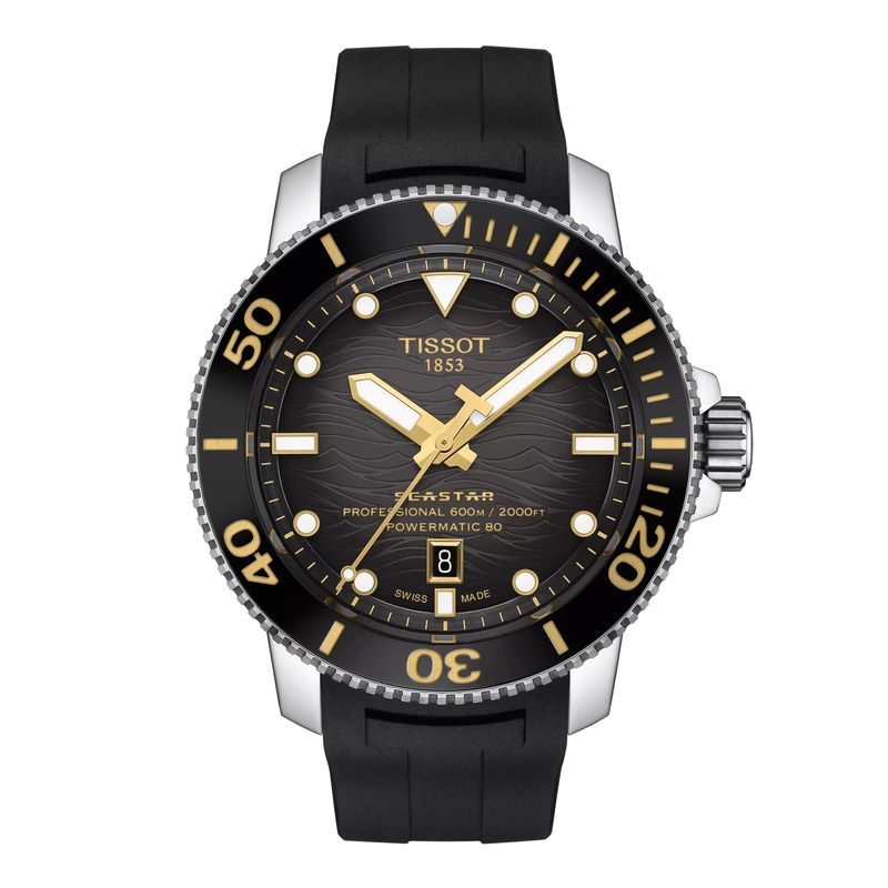 TISSOT - Reloj Tissot Seastar 2000 Professional Resina Dorado