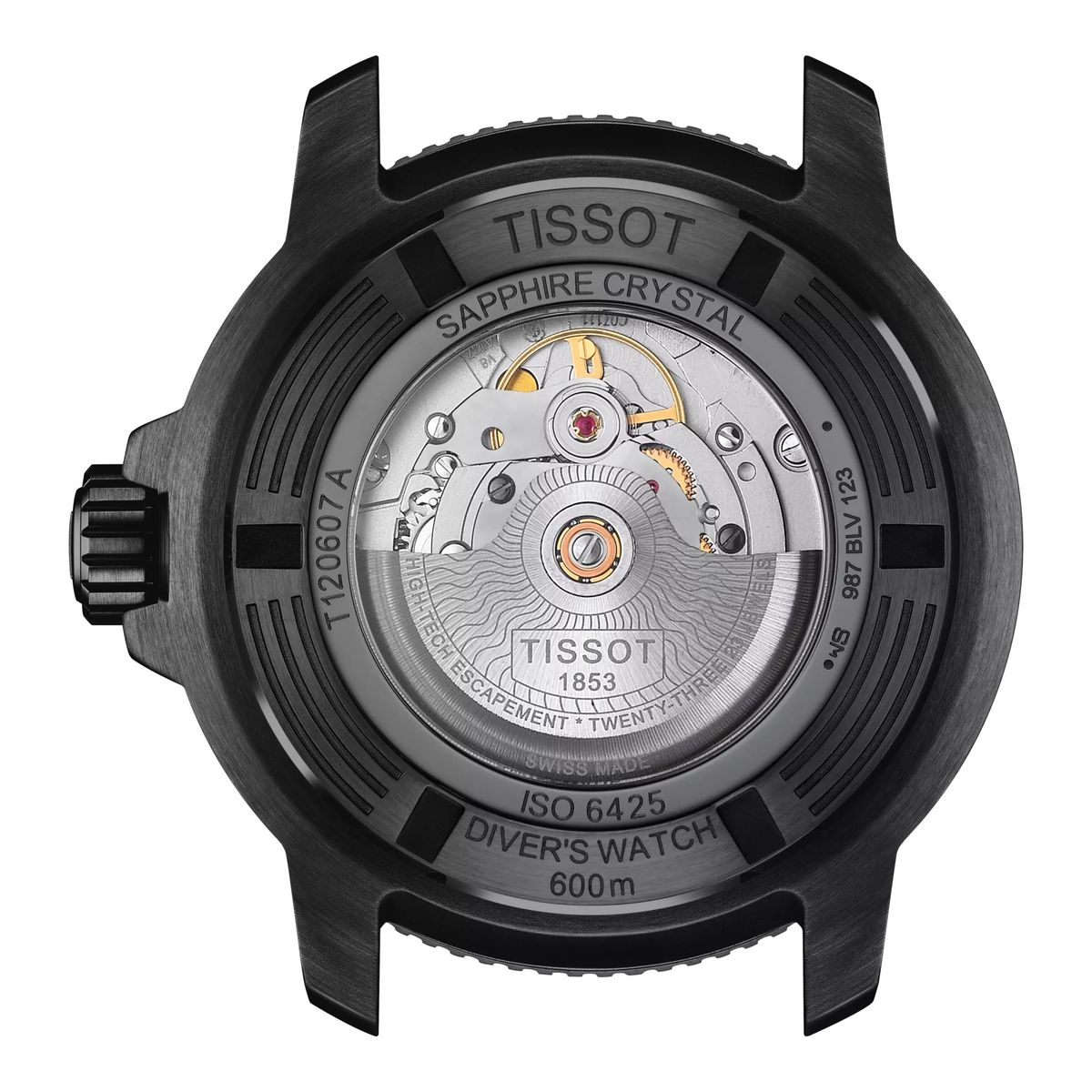 TISSOT - Reloj Tissot Seastar 2000 Professional Resina Dorado