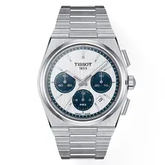 TISSOT - Reloj PRX 42mm Chrono Acero Blanco