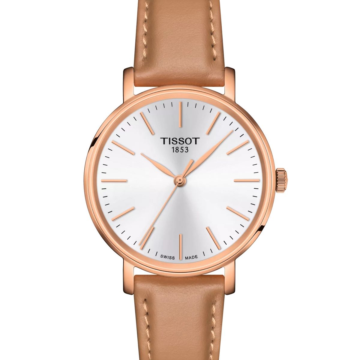 TISSOT - Reloj Tissto Everytime Cuero Beige