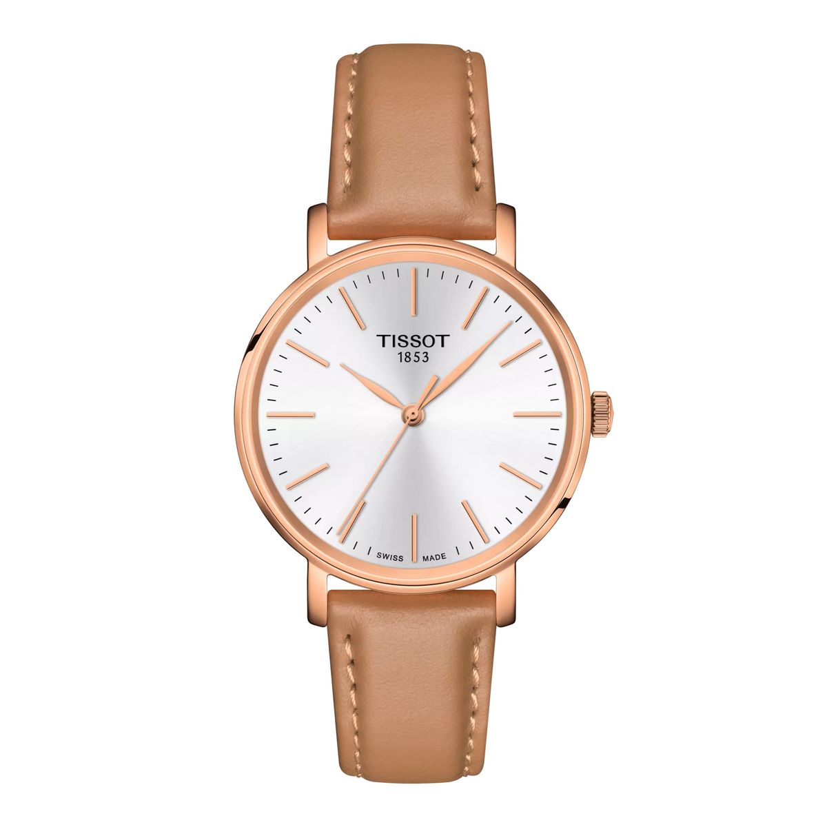 TISSOT - Reloj Tissto Everytime Cuero Beige