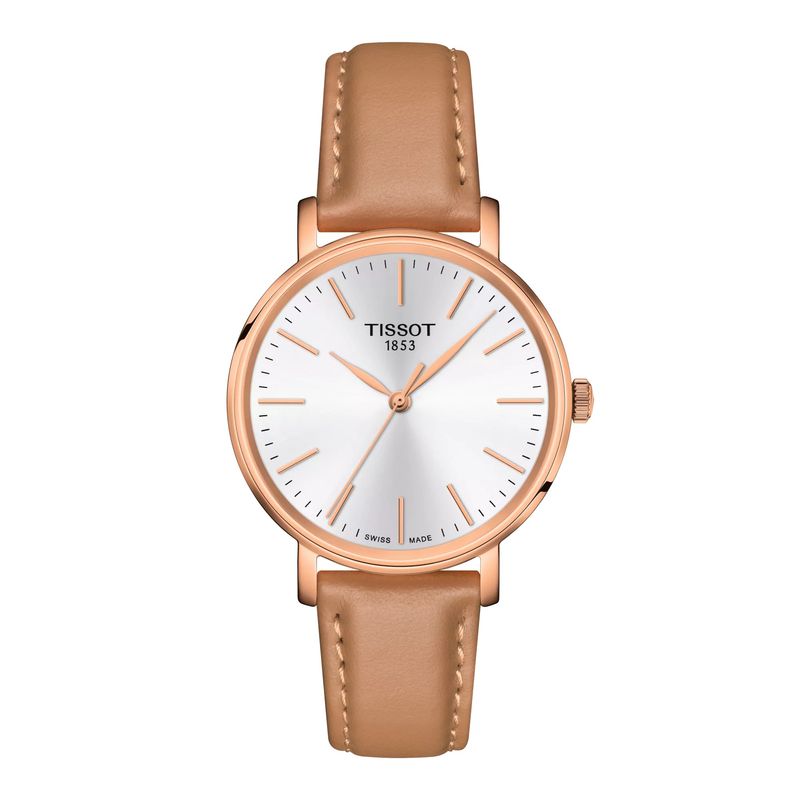 TISSOT - Reloj Tissto Everytime Cuero Beige