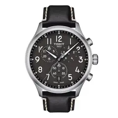 TISSOT - Reloj Chrono XL Cuero Acero Negro