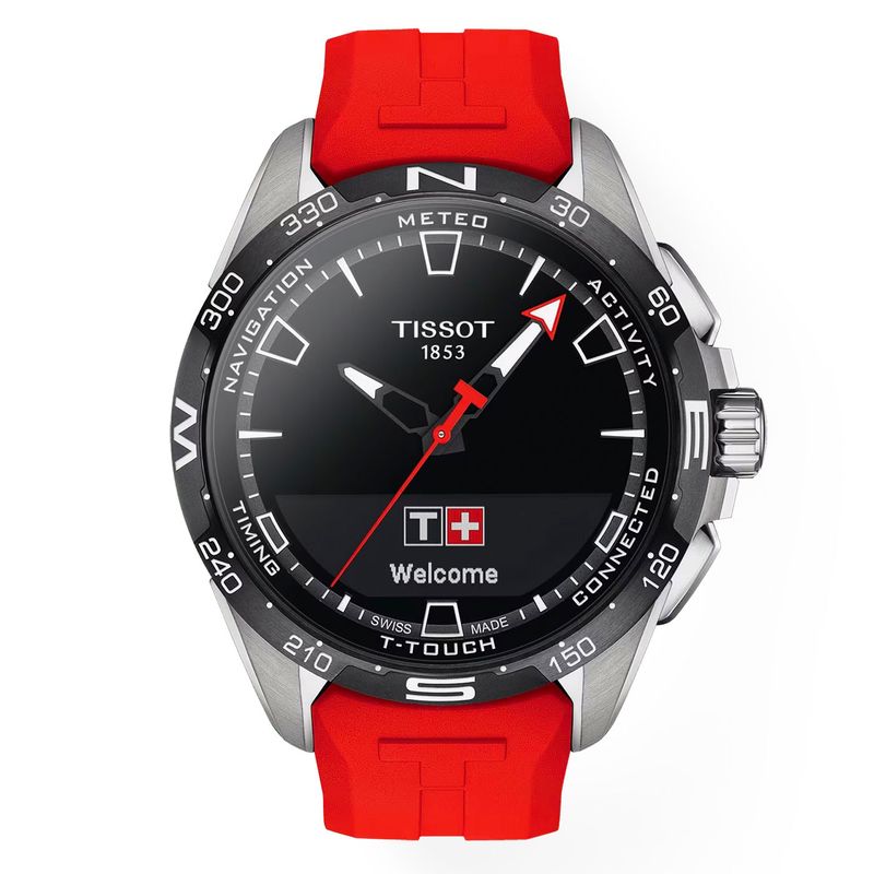 TISSOT - Reloj Digital Tissot T-Touch Connect Solar Rojo