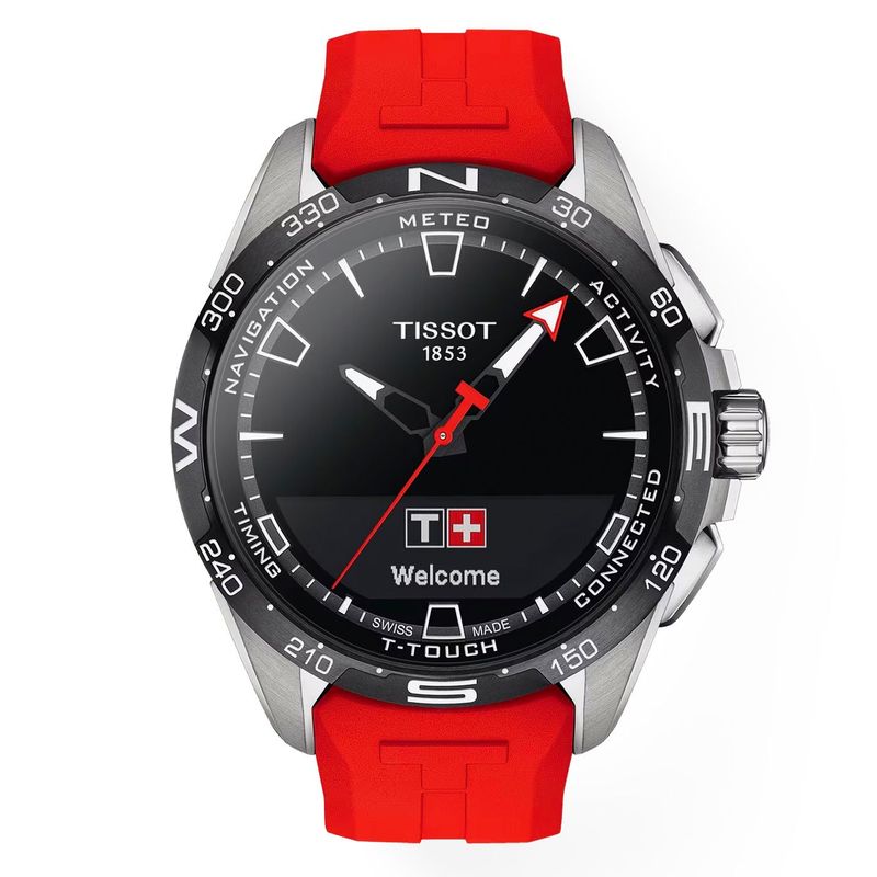 TISSOT - Reloj Digital Tissot T-Touch Connect Solar Rojo