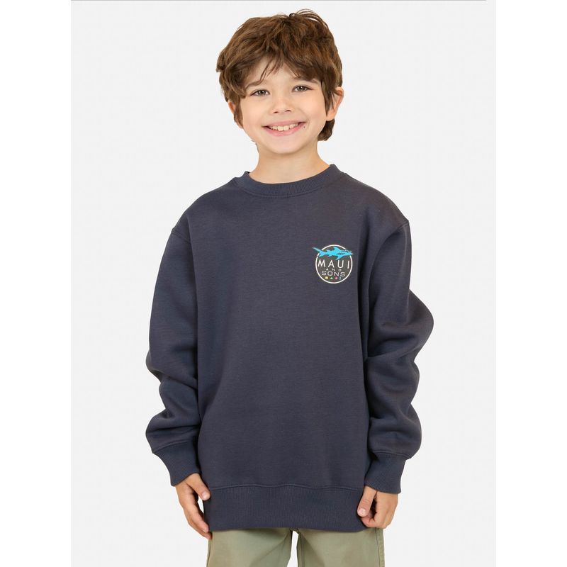 MAUI AND SONS - Poleron CR Lava Azul Infantil Maui and Sons - Azul
