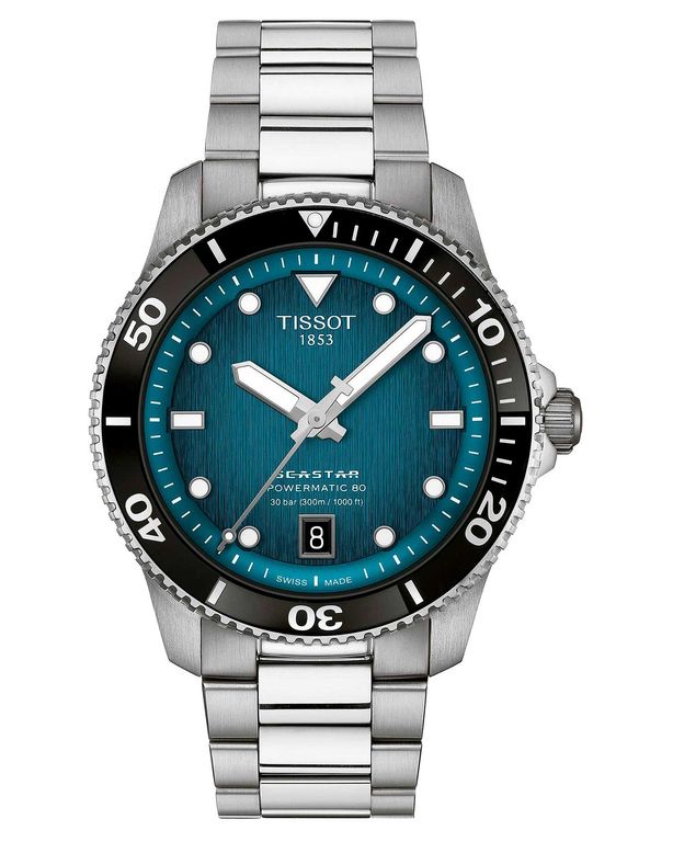 Reloj Seastar 1000 Powermatic 80 Blue Dial Plateado TALLA UNICA