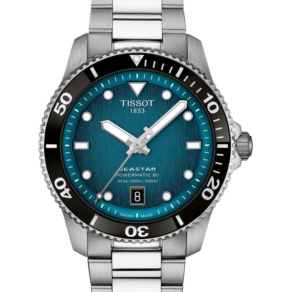 TISSOT - Reloj Tissot Seastar 1000 Powermatic 80 Blue Dial