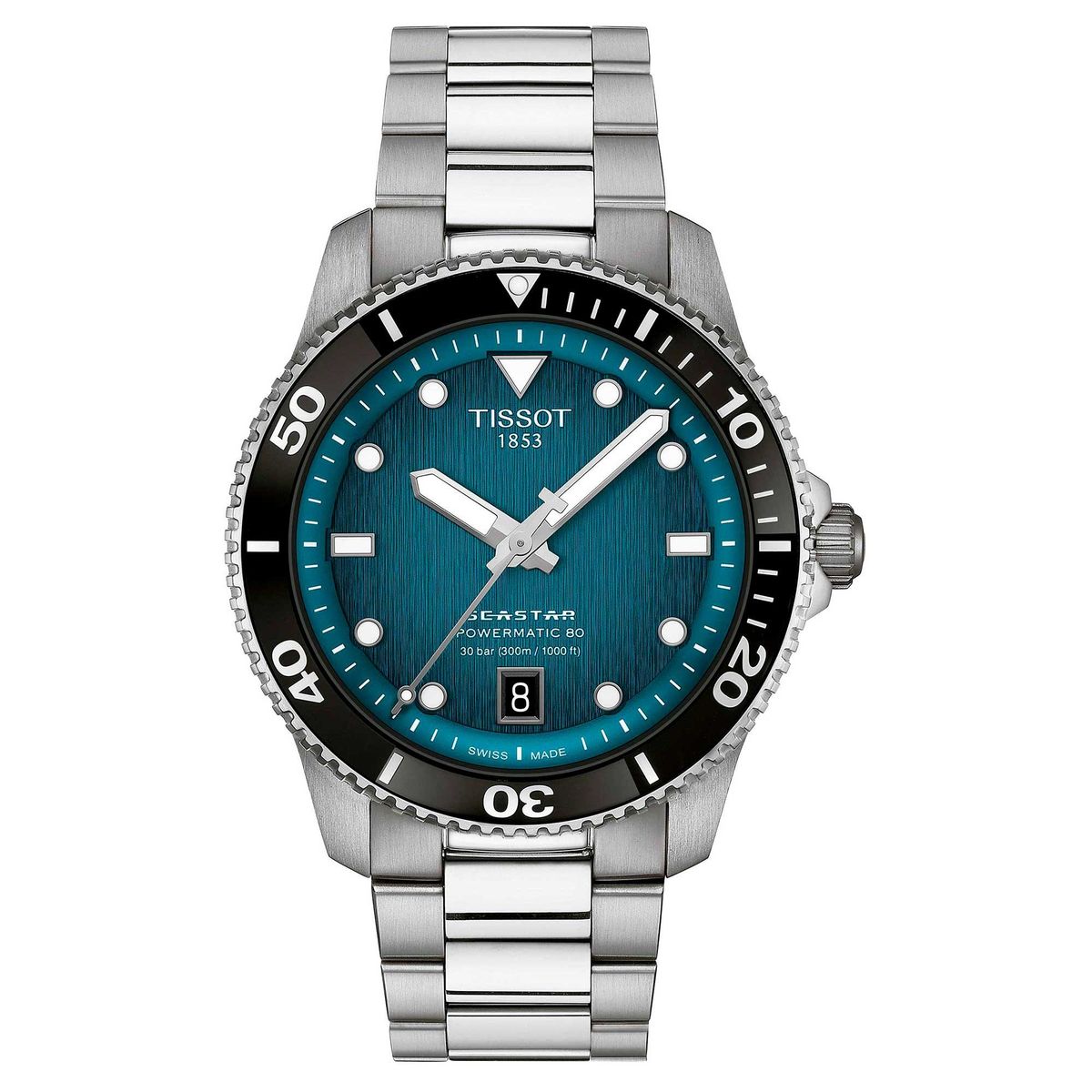 TISSOT - Reloj Tissot Seastar 1000 Powermatic 80 Blue Dial