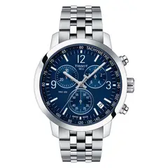 TISSOT - Reloj PRC 200 Chronograph Acero Azul