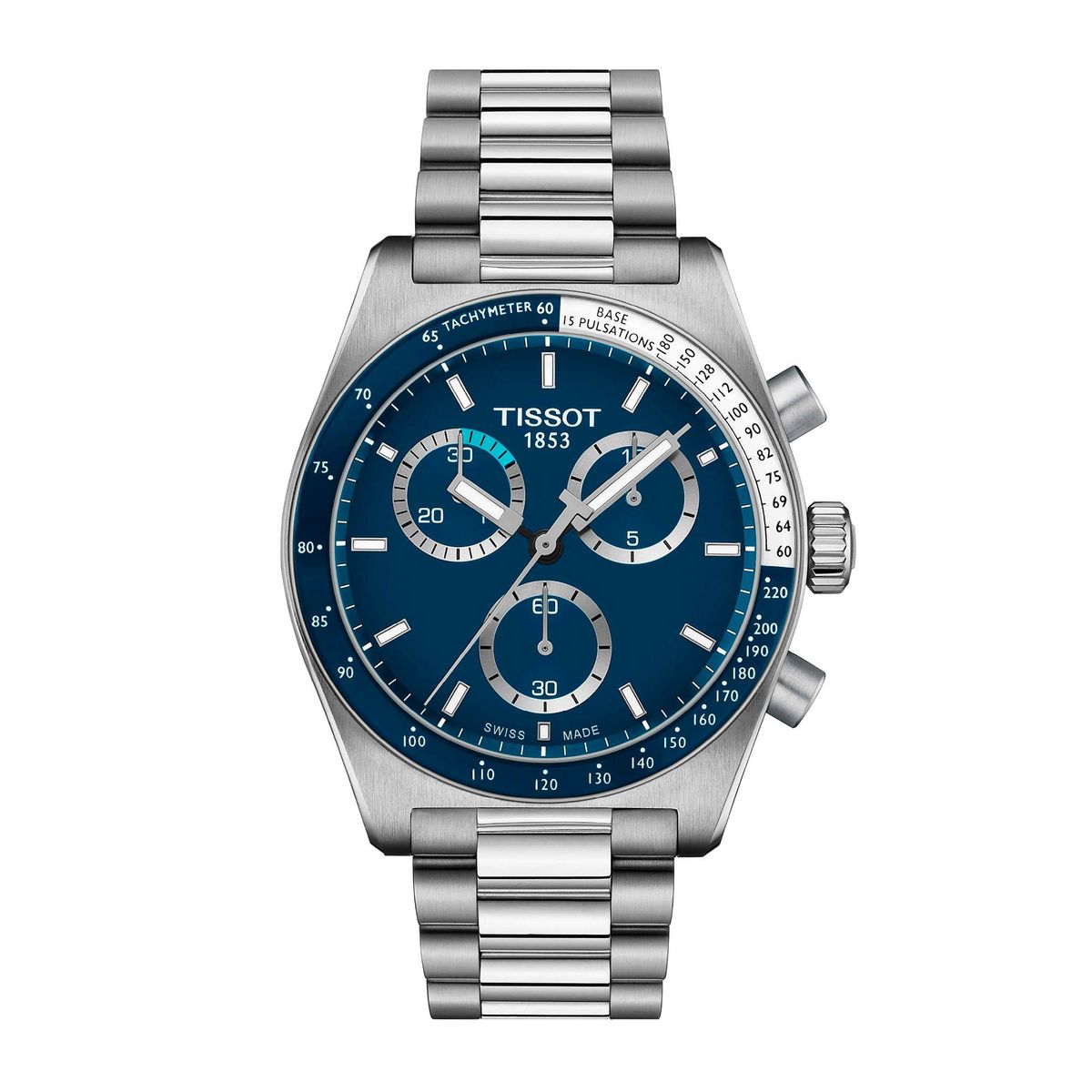 TISSOT - Reloj Tissot PRS 516 Chronograph Acero Azul