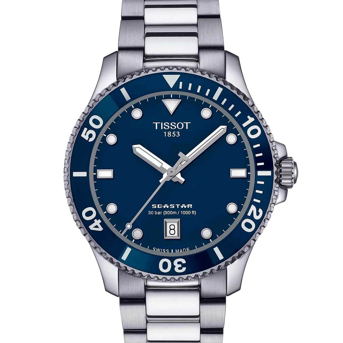 TISSOT - Reloj Tissot Seastar 1000 Acero Azul