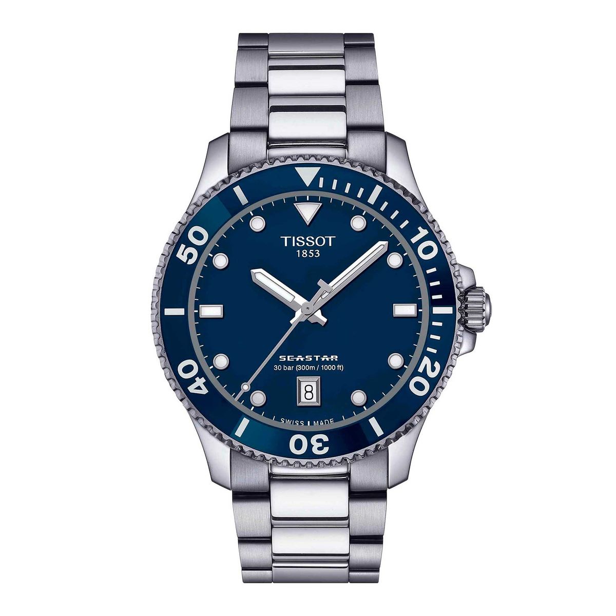TISSOT - Reloj Tissot Seastar 1000 Acero Azul