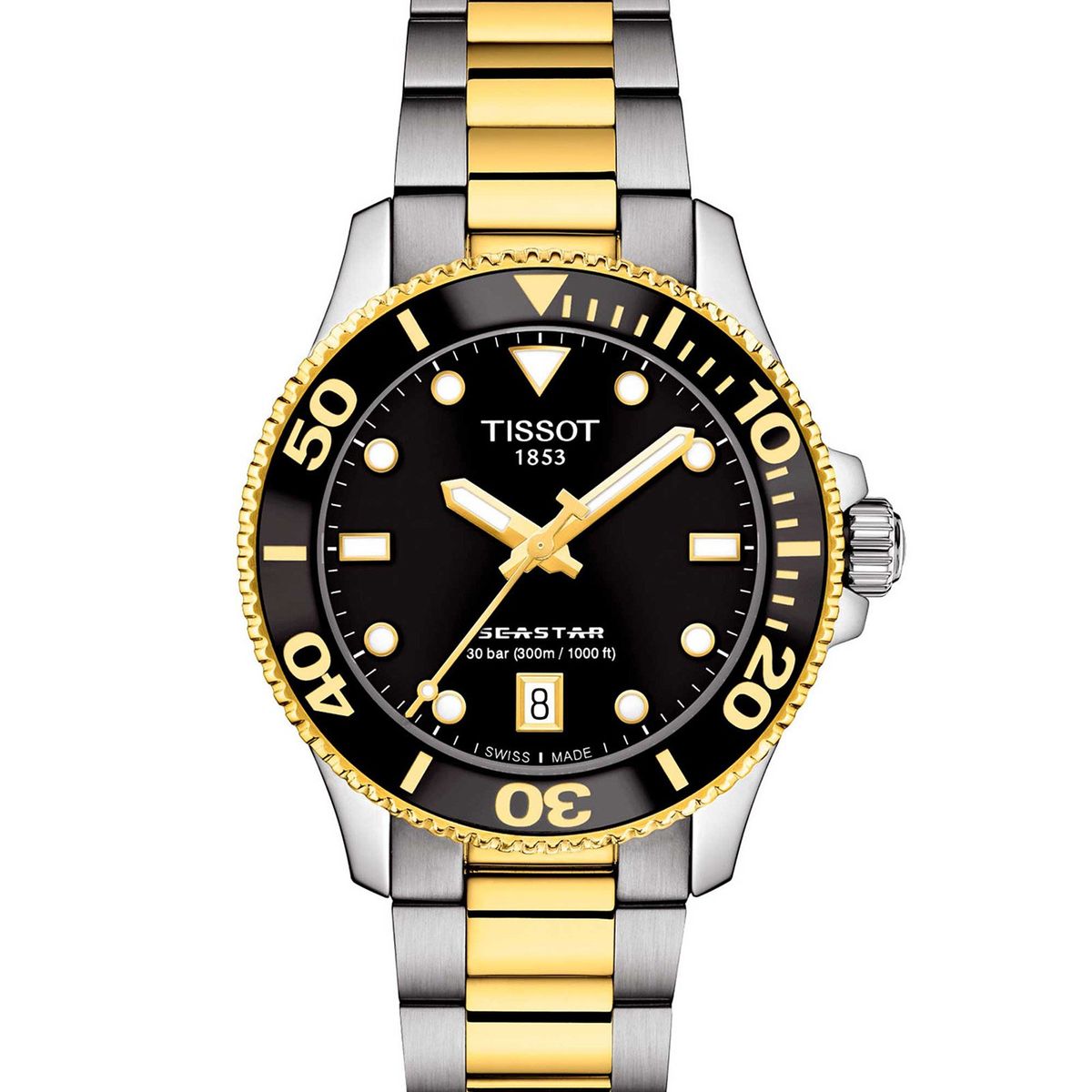 TISSOT - Reloj Tissot Seastar 1000 Bicolor Dorado
