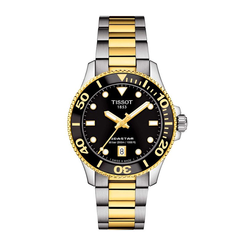 TISSOT - Reloj Tissot Seastar 1000 Bicolor Dorado