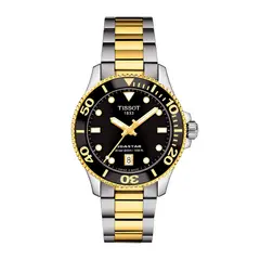 TISSOT - Reloj Seastar 1000 Bicolor Dorado