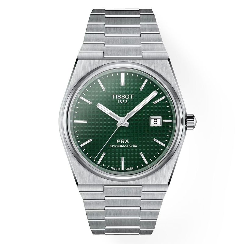 TISSOT - Reloj Tissot PRX Powematic 80 Acero Verde