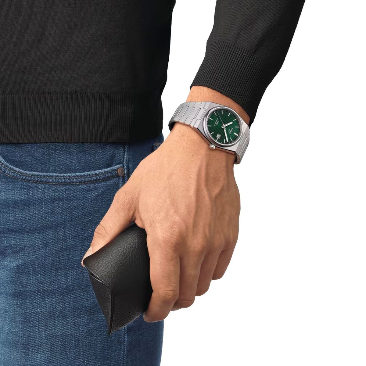 TISSOT - Reloj Tissot PRX Powematic 80 Acero Verde