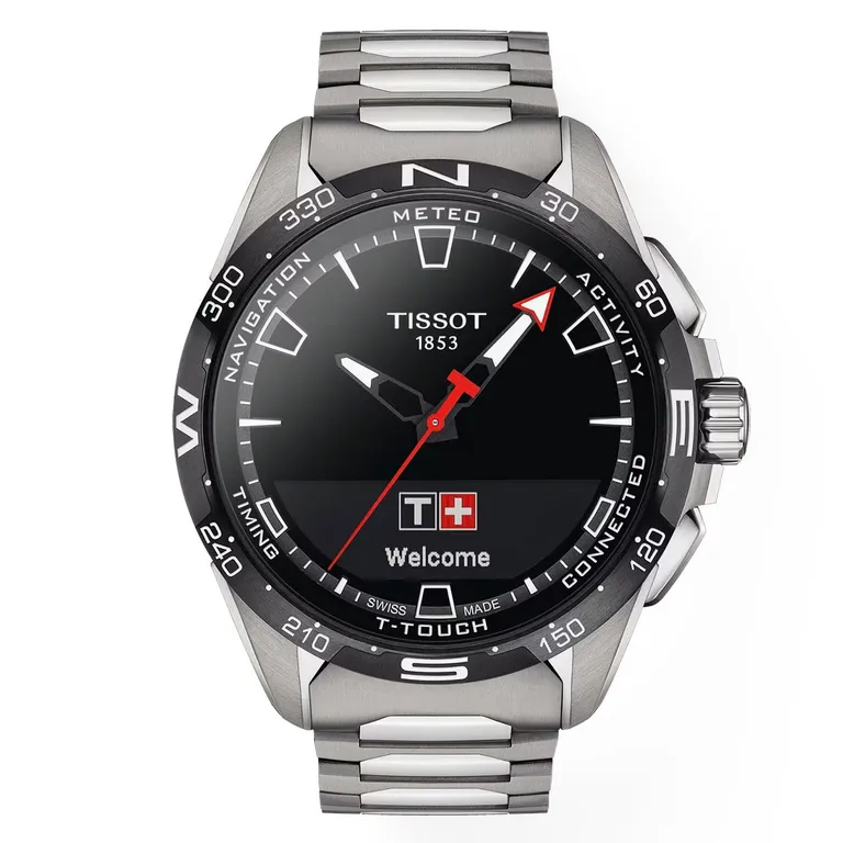 Reloj Digital T-Touch Connect Solar Acero Plateado TALLA UNICA