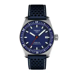 TISSOT - Reloj PR516 Powermatic 80 Cuero Azul