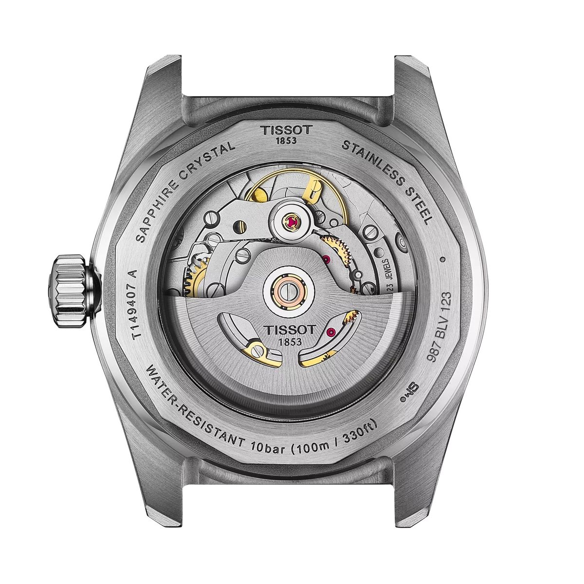 TISSOT - Reloj Tissot PR516 Powermatic 80 Cuero Azul