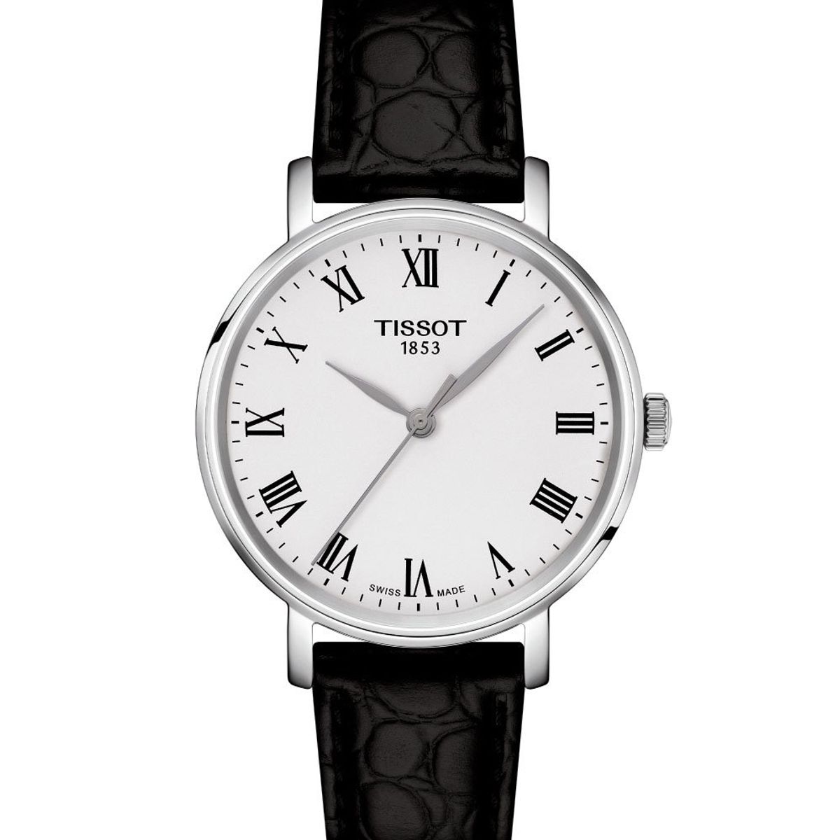 TISSOT - Reloj Tissot Everytime Cuero Negro 34 mm