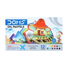 GENERICO - Lapiz Pastel Graso 12 Colores Doms
