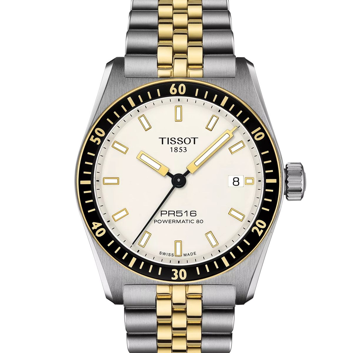 TISSOT - Reloj Tissot PR516 Powermatic 80 Acero Bicolor