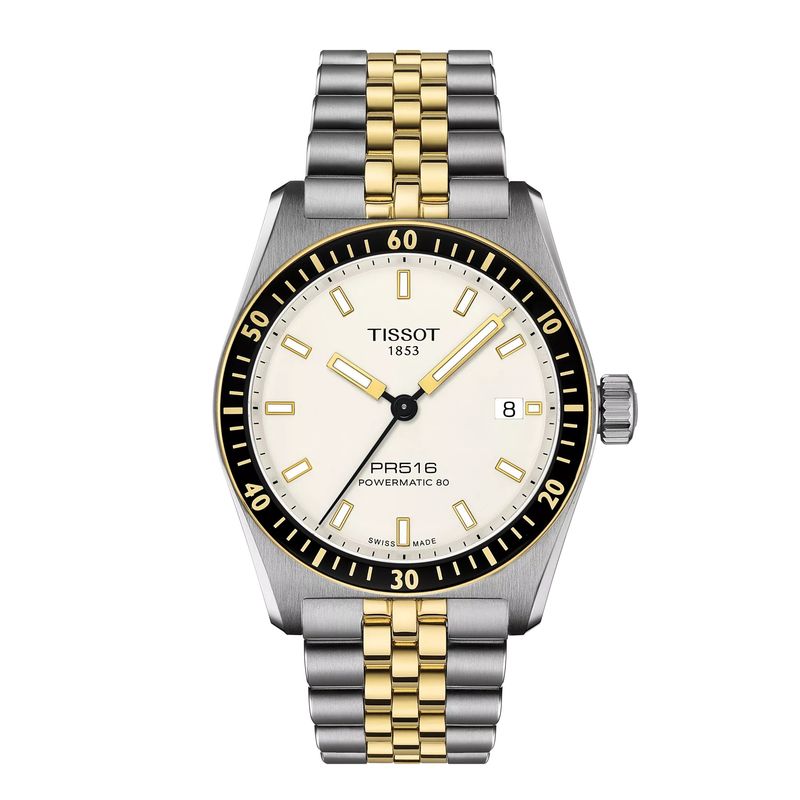 TISSOT - Reloj Tissot PR516 Powermatic 80 Acero Bicolor