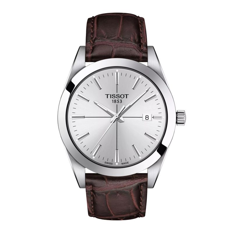 TISSOT - Reloj Tissot Gentleman Cuero Café