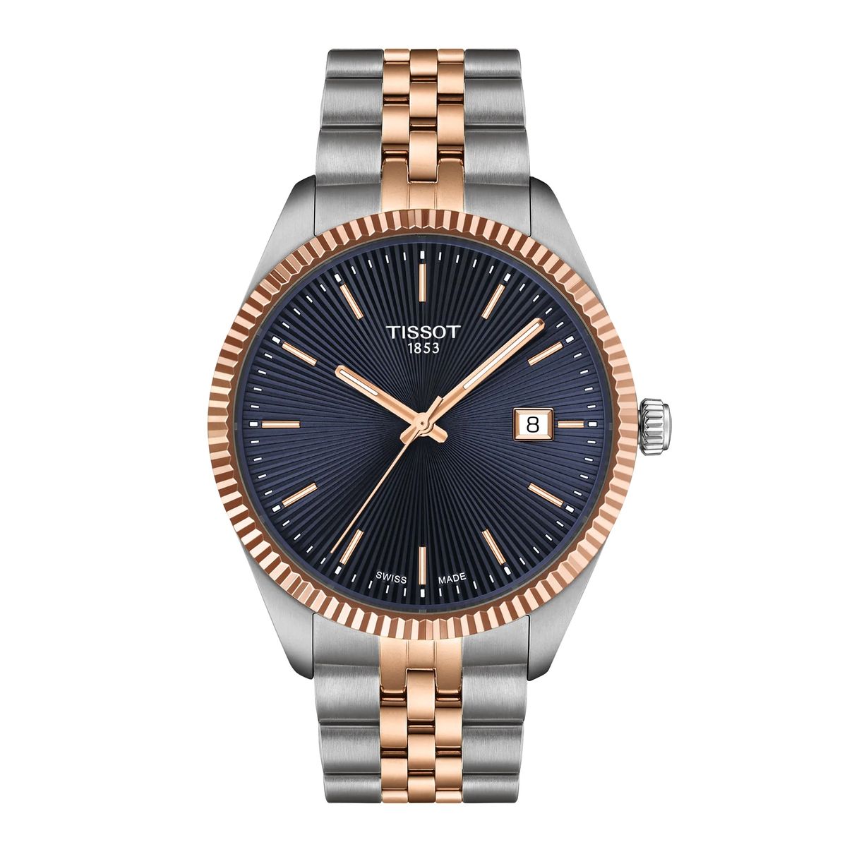 TISSOT - Reloj Tissot Ballade 40MM Bicolor Oro Rosa