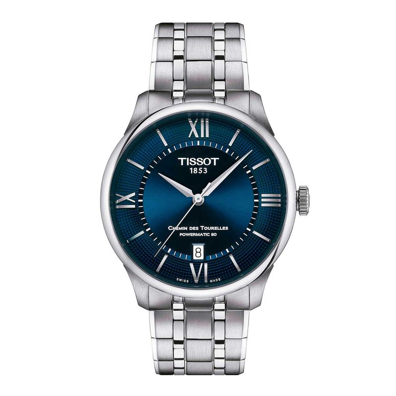 TISSOT - Reloj Tissot Chemin Des Tourelles Acero Azul