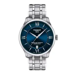 TISSOT - Reloj Chemin Des Tourelles Acero Azul