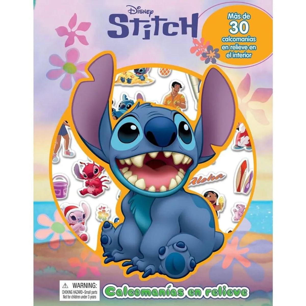 DISNEY - Libro Disney Stitch Calcomanias En Relieve - Varios Autores