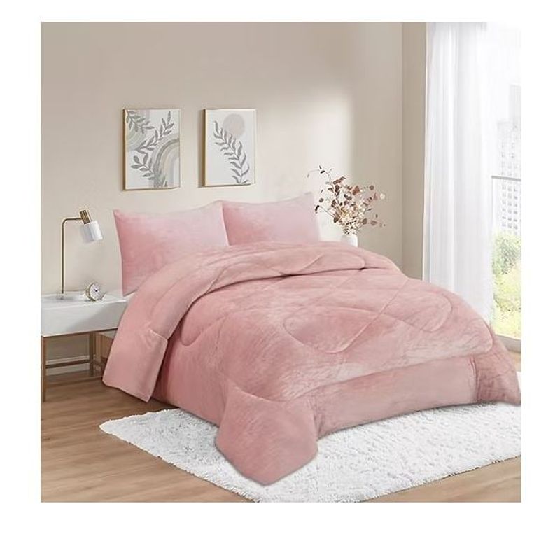 GENERICO - Cobertor de Invierno Plush con chiporro 1,5 Plazas
