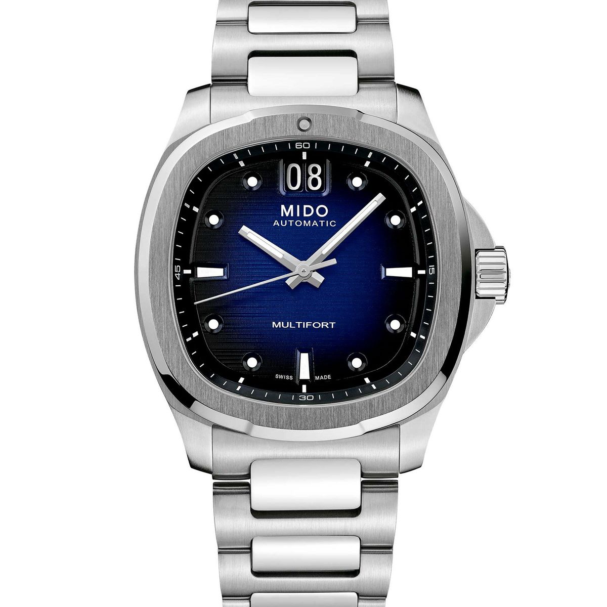 MIDO - Reloj Mido Multifort TV Big Date Acero Azul