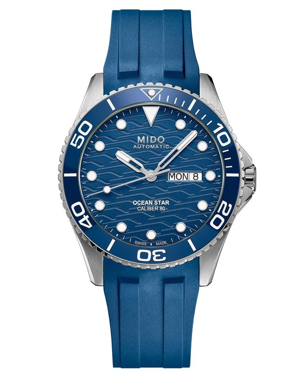 Reloj Ocean Star 200 C Silicona Azul Azul TALLA UNICA