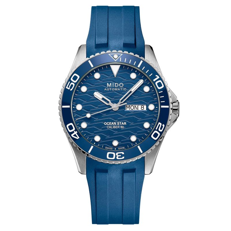 MIDO - Reloj Mido Ocean Star 200 C Silicona Azul