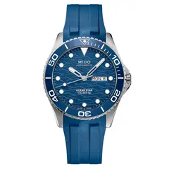 MIDO - Reloj Ocean Star 200 C Silicona Azul