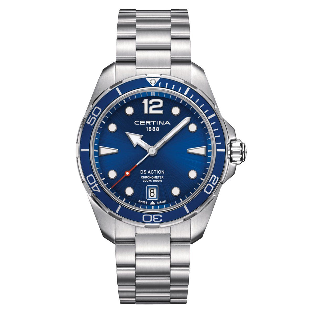 CERTINA - Reloj Certina DS Action Acero Azul 43mm