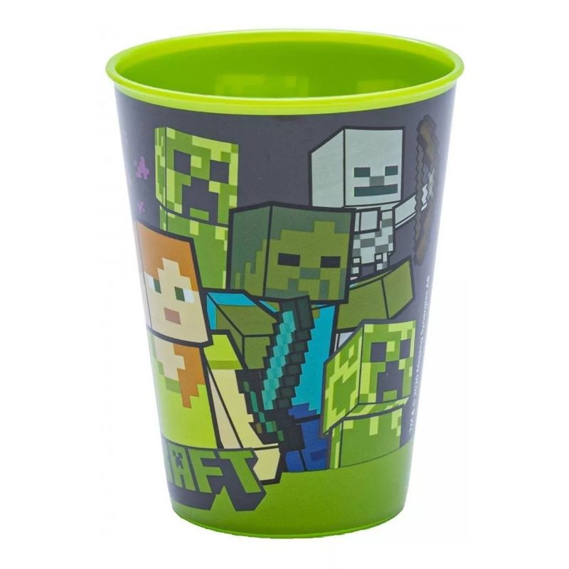 INTEK GAMES - Vaso Infantil Minecraft 260ml Libre Bpa