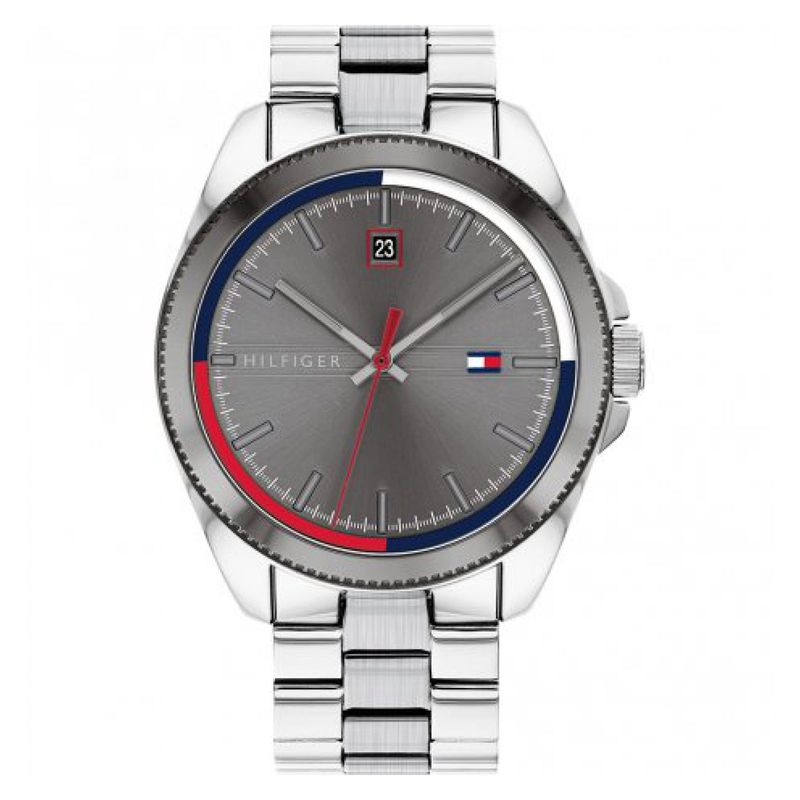 TOMMY HILFIGER - Reloj tommy hilfiger  1791684 plateado hombre.-